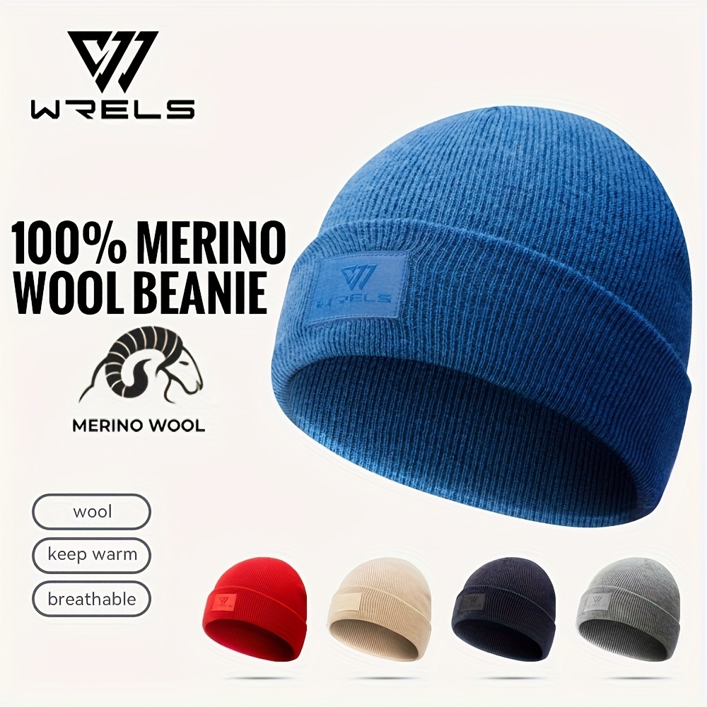 item picture 1pc   100 wool wool beanie   ski hat suitable for outdoor winter lightweight warm winter hat for soft wool wool for cold weather 5 colors ideal for skiing activities