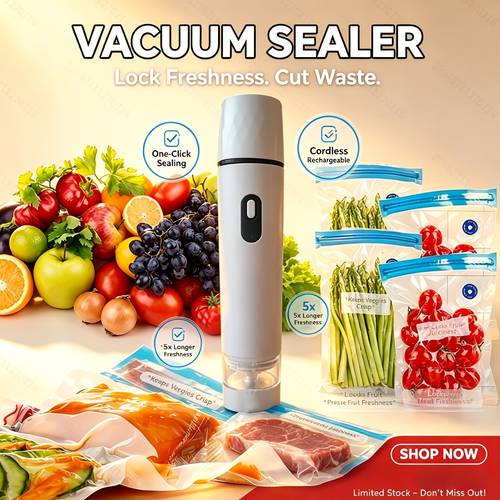 for food vacuum sealer vacuum machine 15 vacuum bags powerful handheld vacuum machine vacuum sealing machine for food storage vacuum preservation device portable for food vacuum machine vacuum sealer