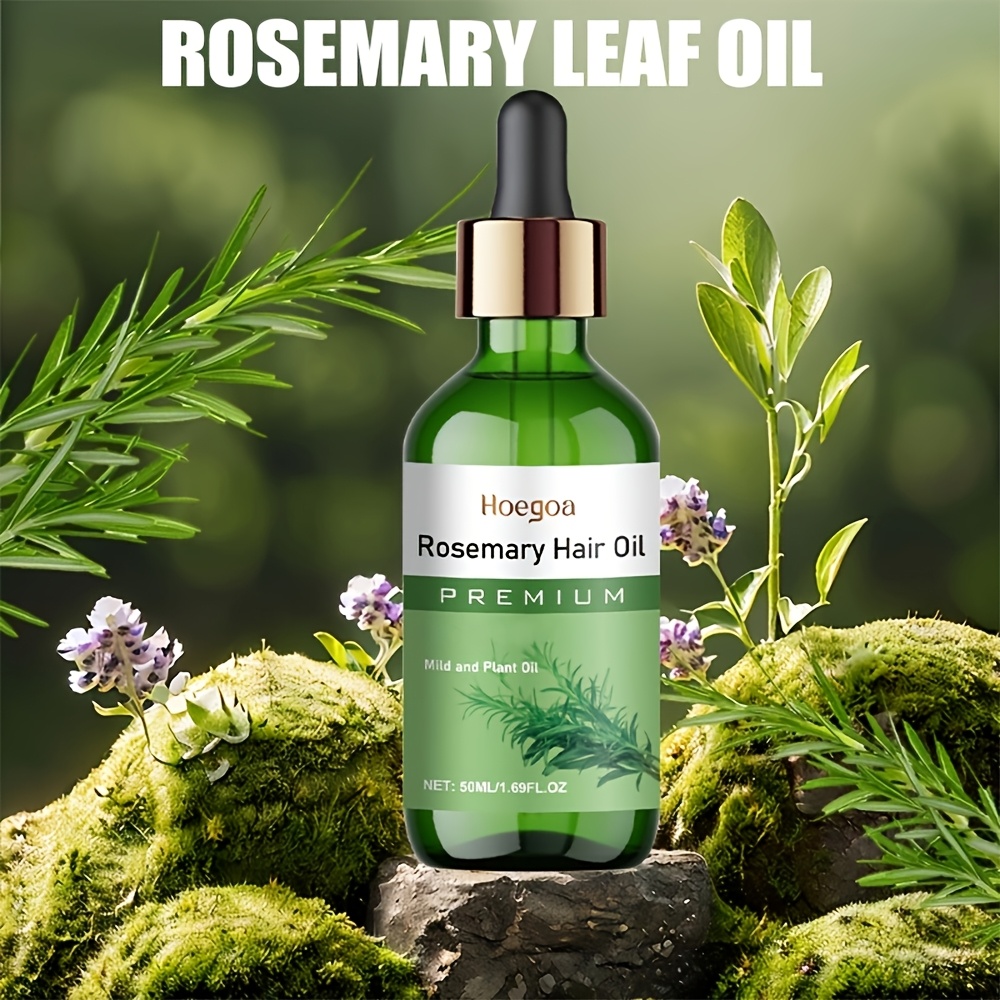 1/2pcs Rosemary Oil Hair Oil - Moisturizing & Nourishing Hair, Dry And Split Hair And Restore Hair to Softness And Luster, Easy to Use, Quickly Absorbed, And Non-Greasy for Holiday Birthday Gifts, 50Ml/1.69Fl.Oz