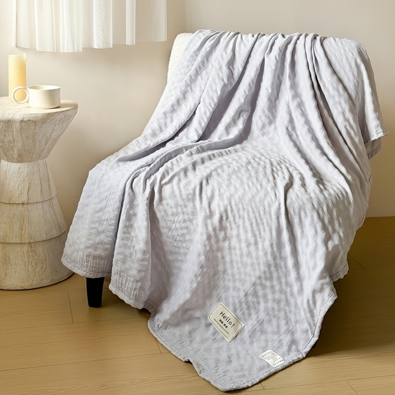 1pc Summer Lightweight Breathable Individual Bed Blanket Towel Blanket Suitable For Dorm Home Bedroom Sofa Cover Small Blanket Holiday Gift Multi-scene Use