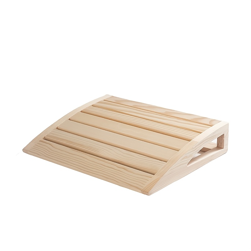 New Wooden Sauna Headrest, Ergonomic Neck Support Pillow, Suitable For Home And Outdoor Saunas, Wooden Sauna Cushion For Steam Baths