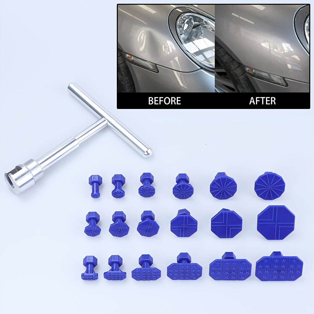 

Dent Repair Tool Kit, Steel Puller Set, For Auto Body Dent Removal, With Diy For Vehicle Surface Fixing