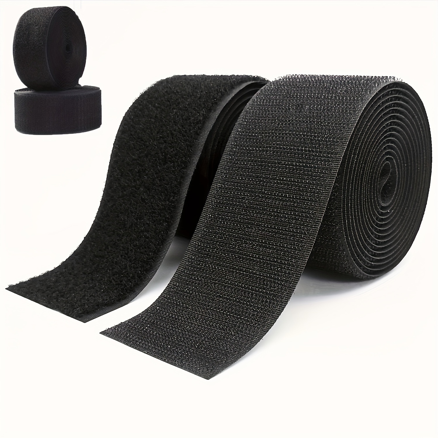 Easy-sew 2" X 9.8ft Hook And Loop Tape - , Non-adhesive Interlocking Strips For Clothing, Crafts & Diy Projects -
