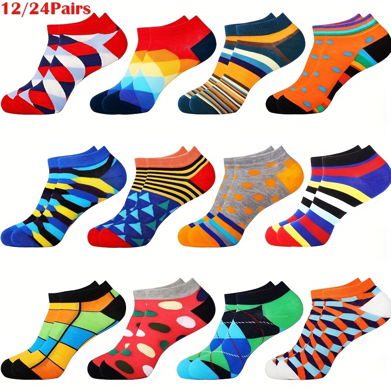 12 24 pairs mens fun socks invisible socks ankle socks     socks 0