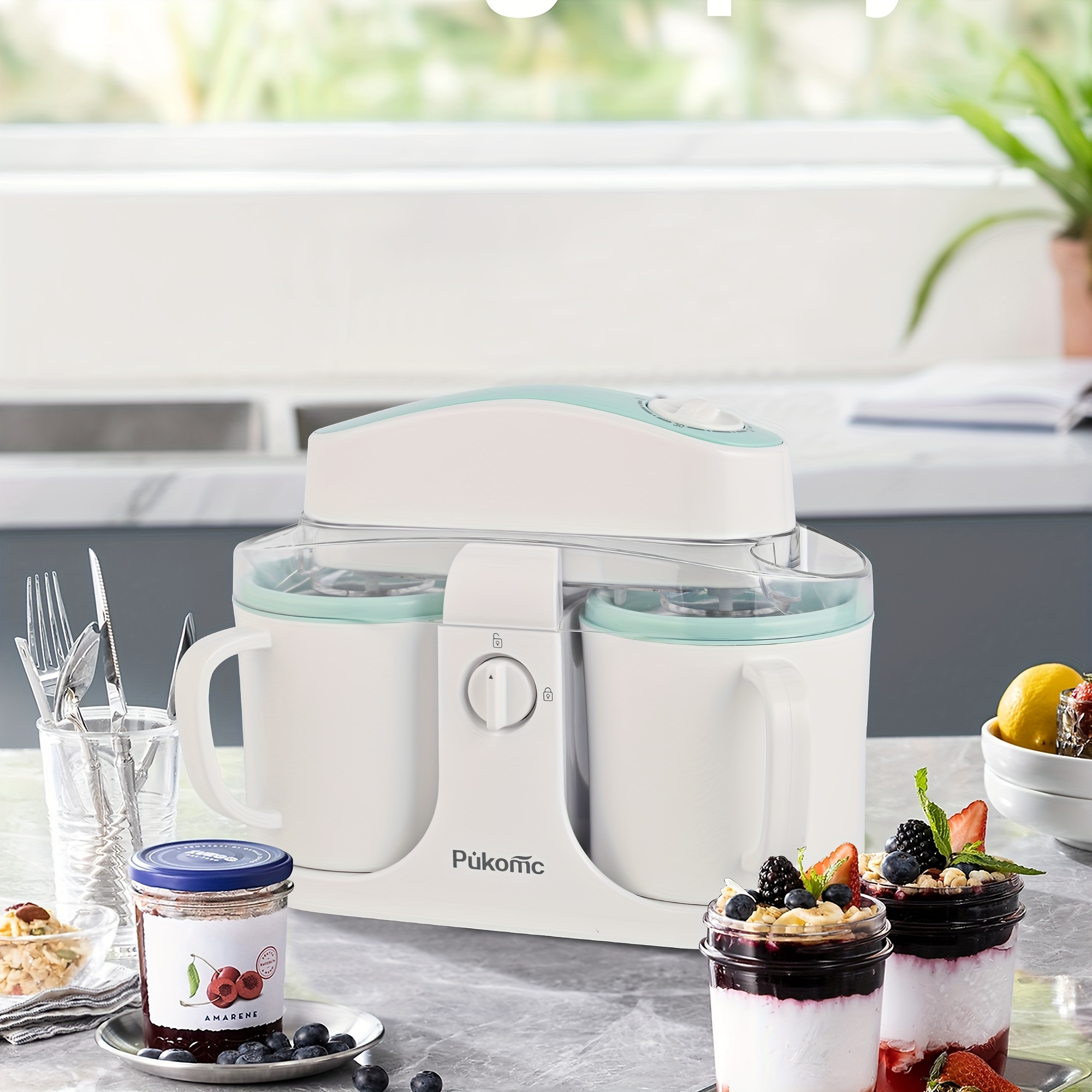 Home Ice Cream, Detachable Design for Easy Cleaning, Perfect for Making Homemade Ice Cream, Smoothies And Frozen Yogurt, 1QT, Party, Summer Essentials, Halloween And Christmas Gifts Suitable for Giving 10 Home Ice Cream, Detachable Design for Easy Cleaning, Perfect for Making Homemade Ice Cream, Smoothies And Frozen Yogurt, 1QT, Party, Summer Essentials, Halloween And Christmas Gifts Suitable for Giving - Image 10