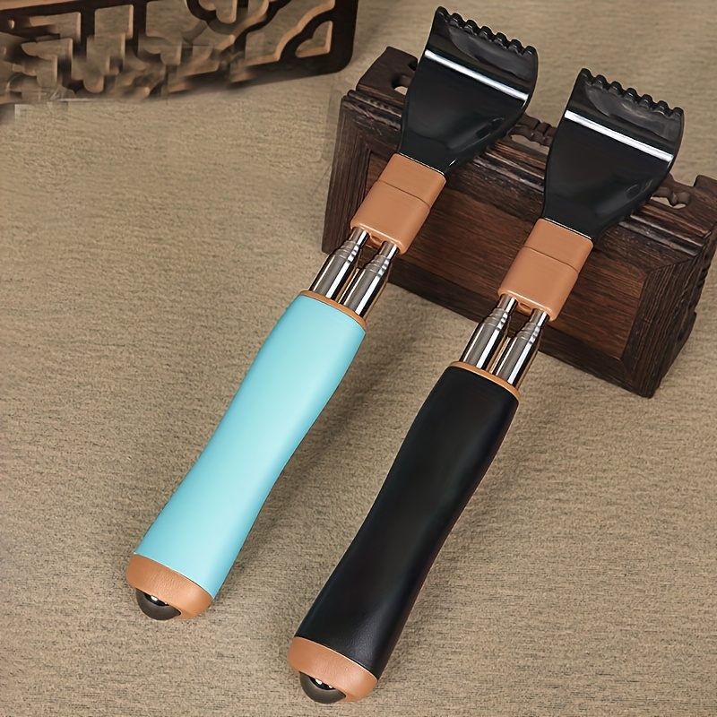 1pc set extendable back scratcher stainless steel double ended anti twist for self massage elderly with itchy scratcher tool Product details 2