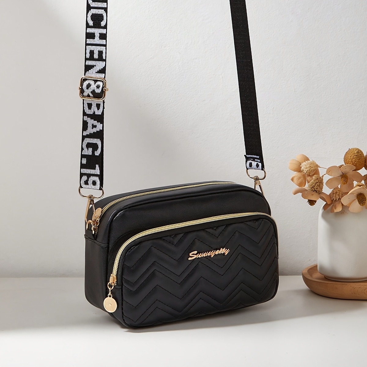 2025 New Wide Strap Crossbody Shoulder Bag