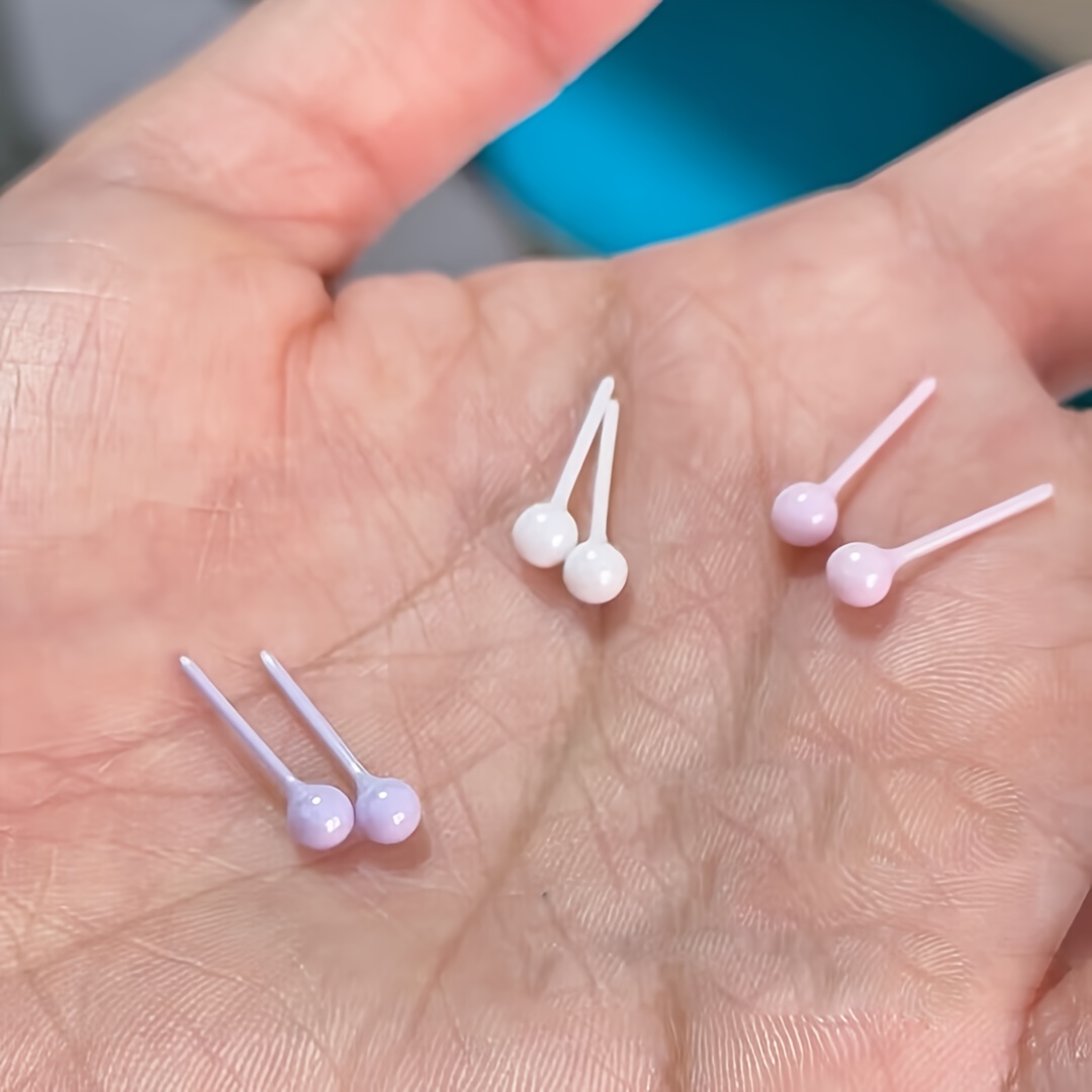 Colorful Bioceramic Ear Studs for Women, Cute & Easy Wear