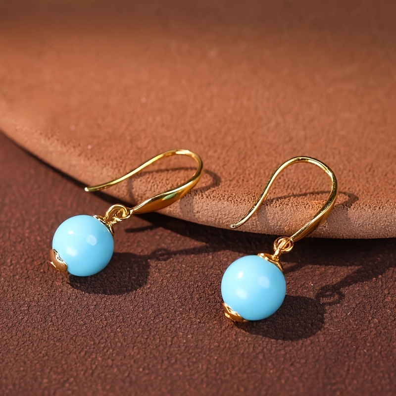 E-shop Ein Ohrringpaar, ca. 8 mm in Blau, geeignet für den , Party-Accessoires und als Geschenk oder Weihnachtsgeschenk