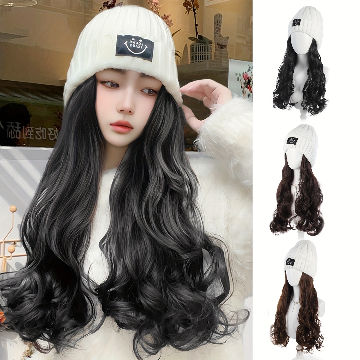 

Women's Synthetic Wig , Curly , - , Net Cap, , , , , Accessories For