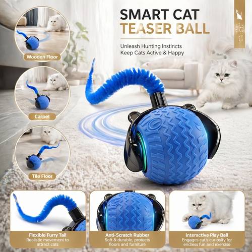 a cat toy ball for pets a stress relief tool for animals providing indoor entertainment for cats of all sizes