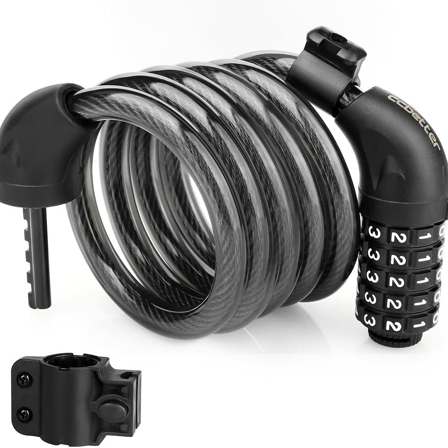   combination bike lock 120cm heavy duty   with   code for bicycle motorcycle