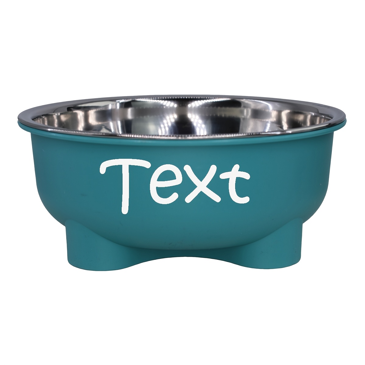 TEMU [customized]removable Stainless Steel Pet Bowl, Universal Food Bowl For Dogs And Cats, Easy To Clean Personalized Custom Feeding Bowl Pet