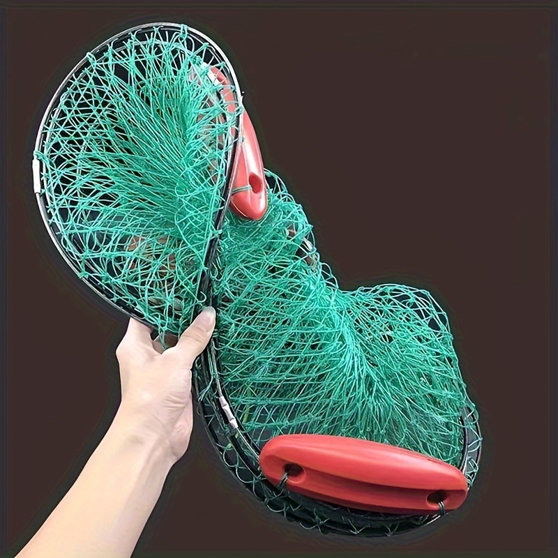 Floating Fishing Basket, Collapsible Fishing Net Portable Nylon-Mesh, Coated Ny