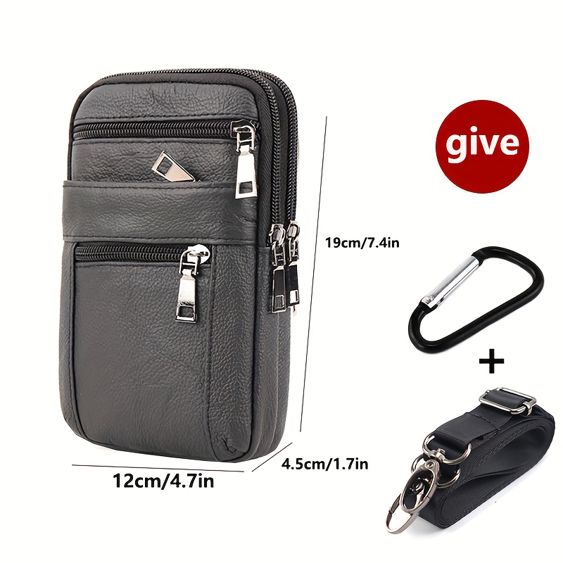 Sac Bandoulière Homme En Cuir Synthétique - 24x20x6 Cm - Imperméable Et Multifonction