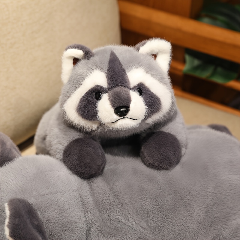 

1pc Wedding Collectible Synthetic Raccoon Plush Toy - Soft Stuffed Animal Plushie, Ideal For Room Decoration, Christmas & Gifts Without Electricity