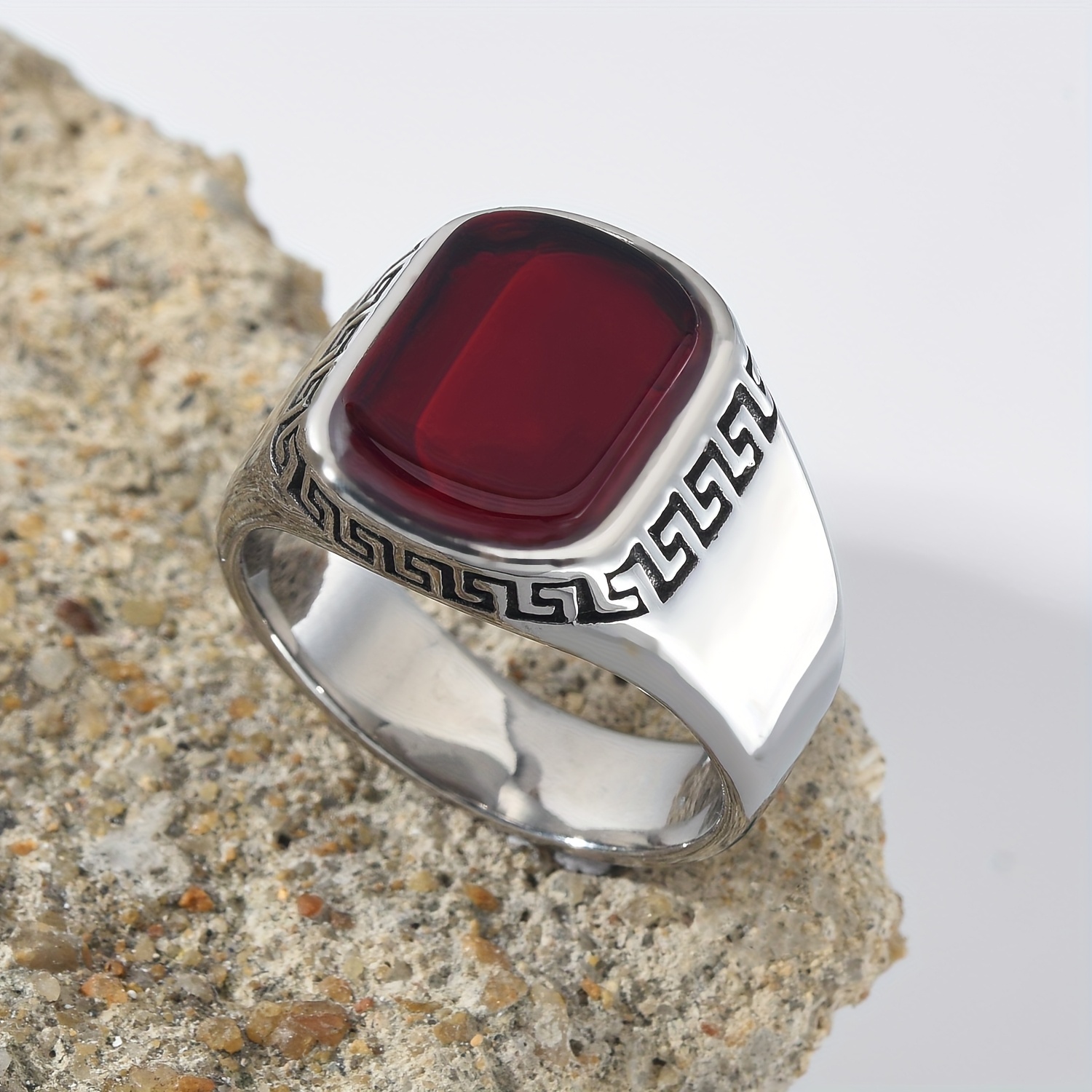 Koop Heren ring Sidario in 11.92 Karaat Cabochon Oval geslepen 9K Geel