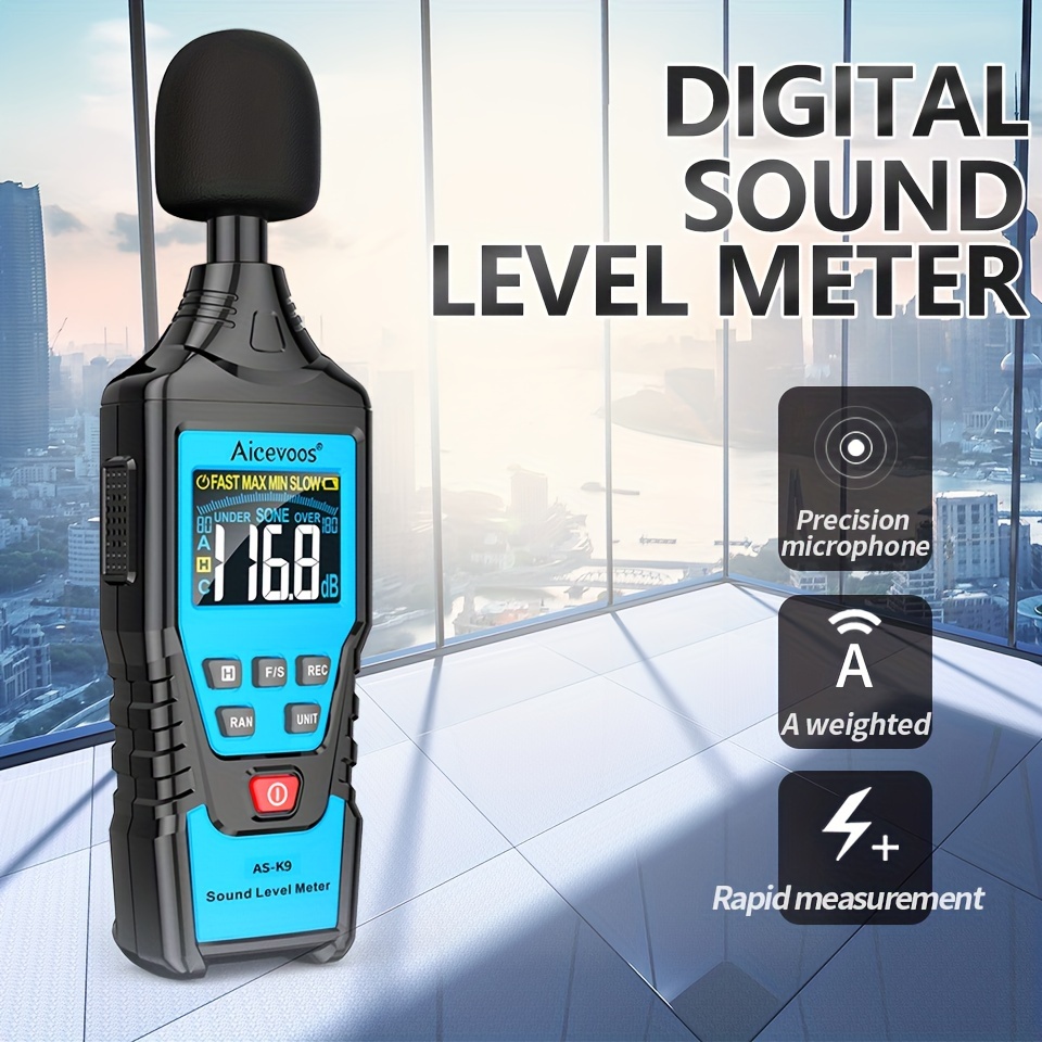 

Aicevoos Meter Decibelimeter 30~130db Measure Decibels Sound Level Noise Decibelios Decibel Monitor