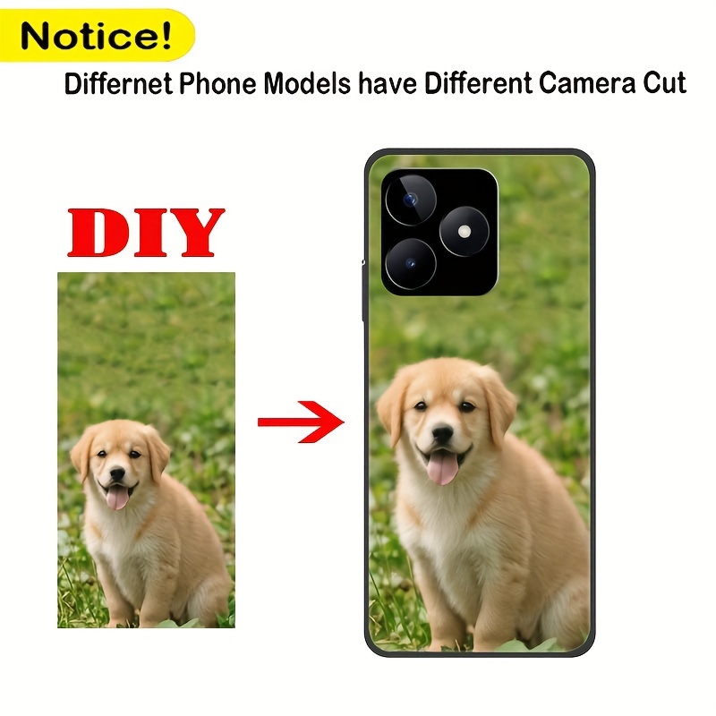 TEMU Cover per Telefono Fotografica Fai Da Te Adatta per OPPO Realme C67 4G/C65 5G/C63/C55/C53/C35/C33/C31/C30/C30s/C25/C21Y/C21/C20 4G 5G, Custodia