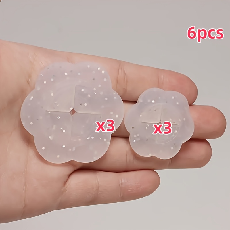 Image of 6pcs/8pcs Hairk Elegant Anti Slip Skirt Clip - Multi Functional Waist Tightener And Scarf Holder, Suitable For Dresses, Suits, And Shawls - White, Pink, Black - Perfect For Casual Wear Or Gift