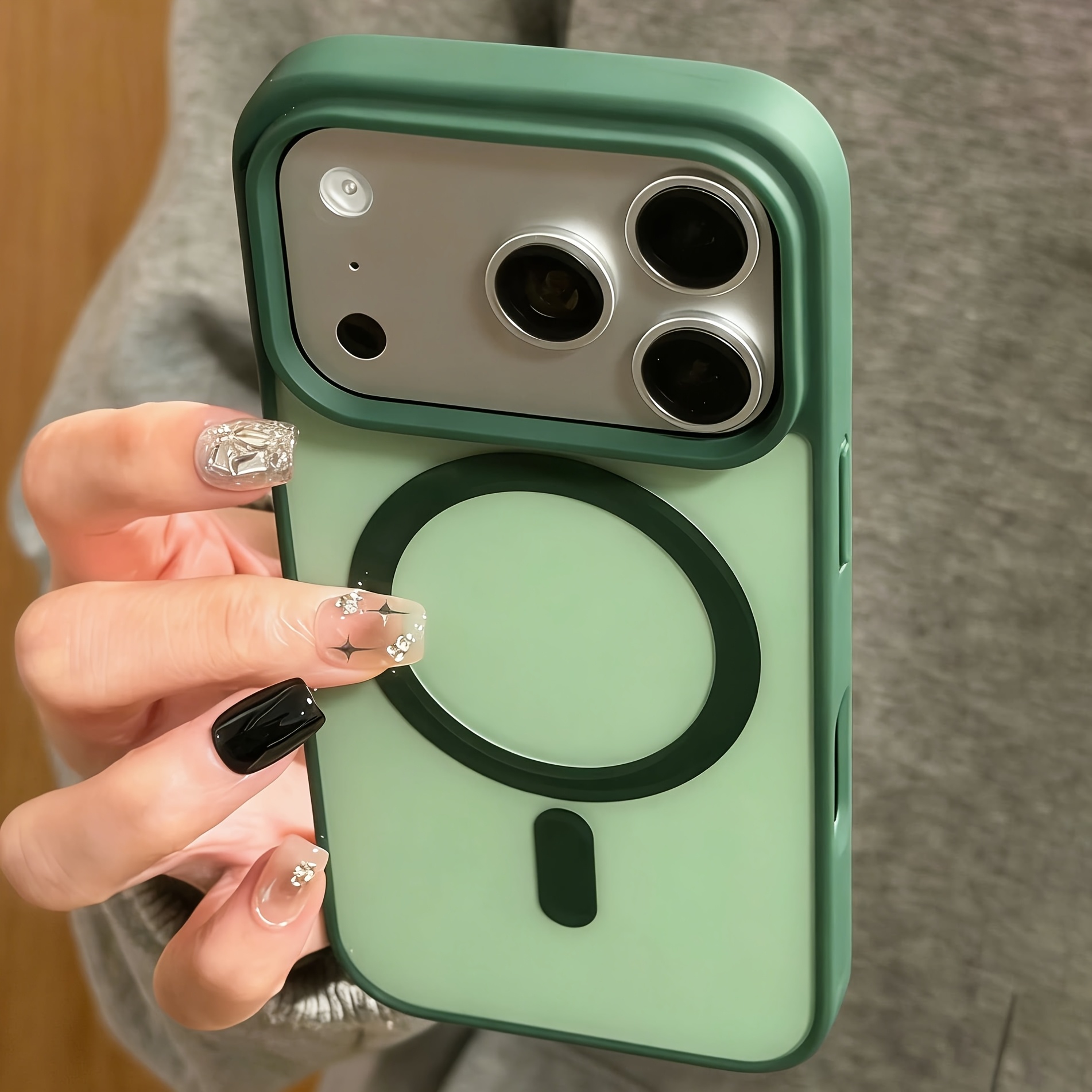 Ovitek za telefon: Magnetni Ins-Style korejski/japonski ovitek za telefon, estetski zaščitni ovitek s popolno zaščito proti padcem, in trd,