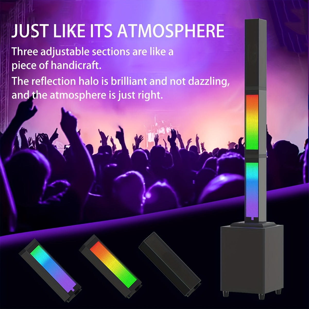 TWS Portable Wireless Speaker with Detachable Audio System