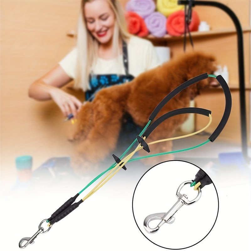 

1set Pet Grooming Table Hanging Rope Safety Rope, Hanging Rope Adjustable Pet Dog Grooming Rope, With Comfortable Foam Collar Suitable For Pets Grooming Care, Avoid Pets To Run Around