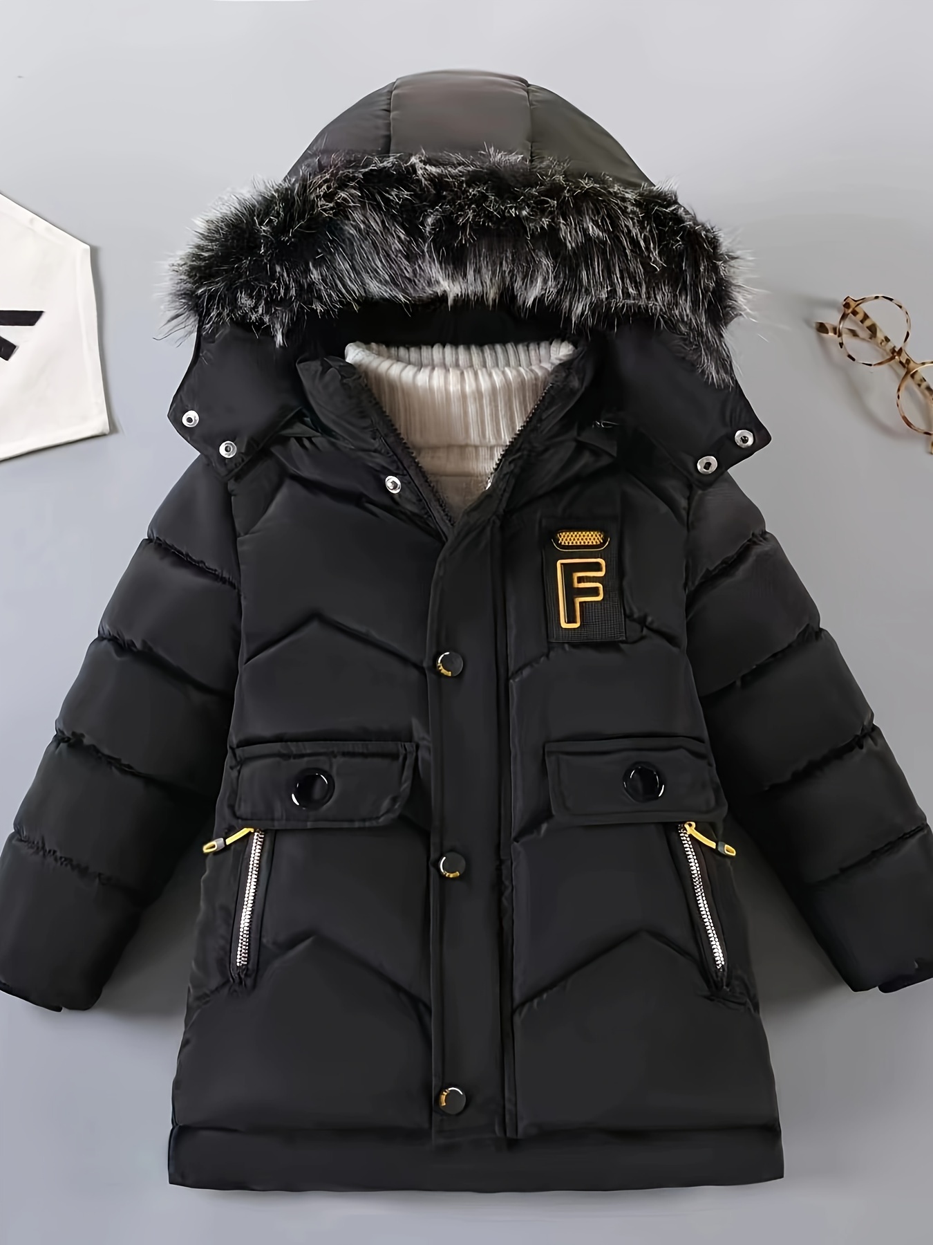 Blouson Pour Petit Garçon Avec Capuche Coupe-vent Et Poches Zippées - Petit Toucan