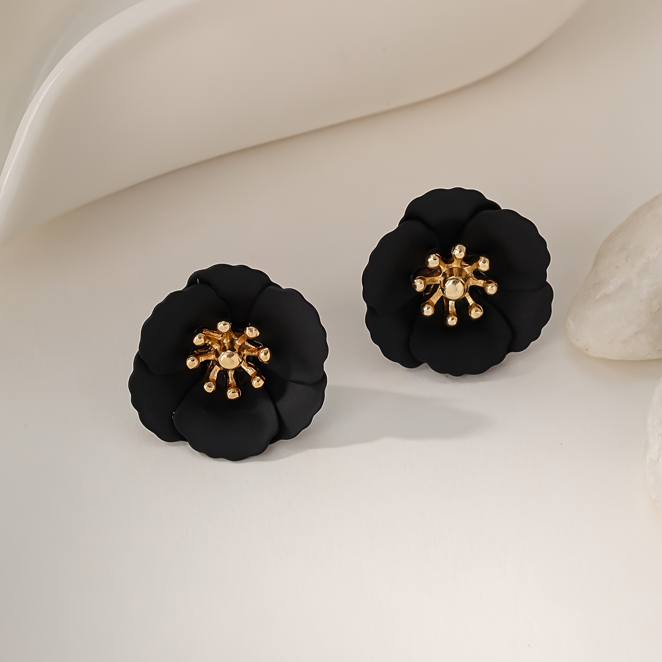 Faux Pearl Stud Earrings for Niche Ear Piercing