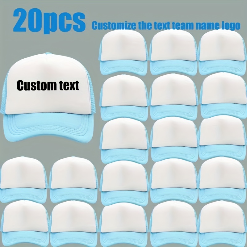 20 Custom Logo Trucker-Style Baseball Caps