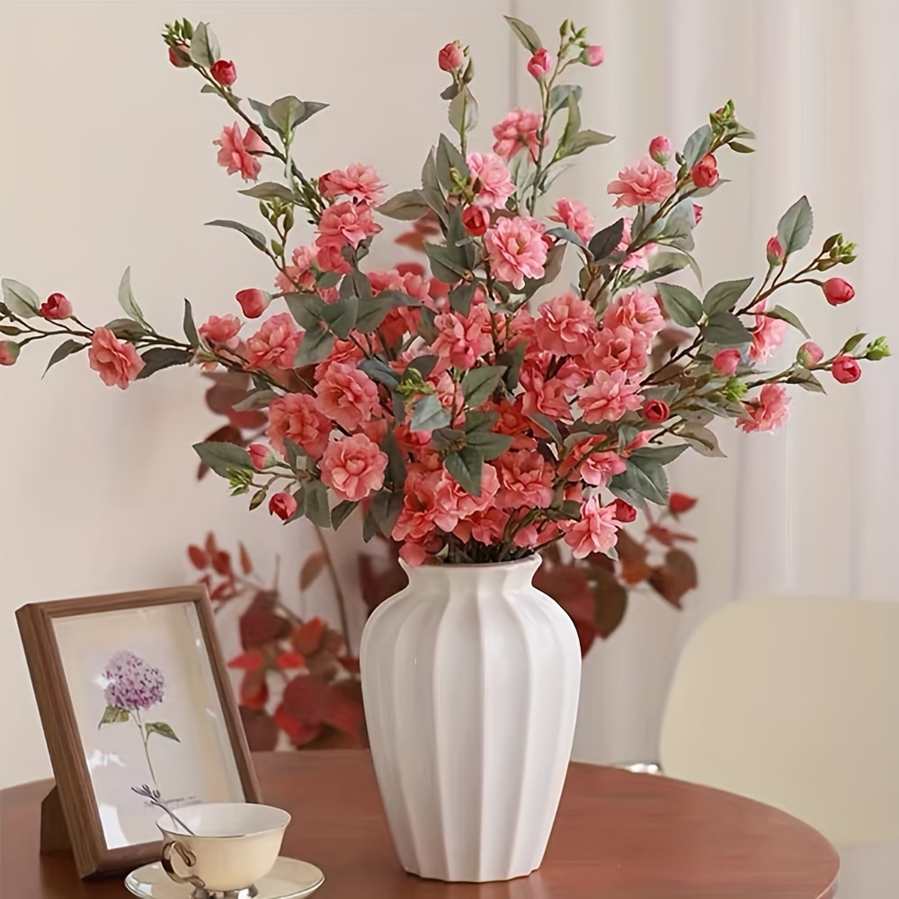4 Rami Di Fiori Di Ciliegio Artificiali Con 37 Teste – Decorazione Per Matrimoni E Casa - 2
