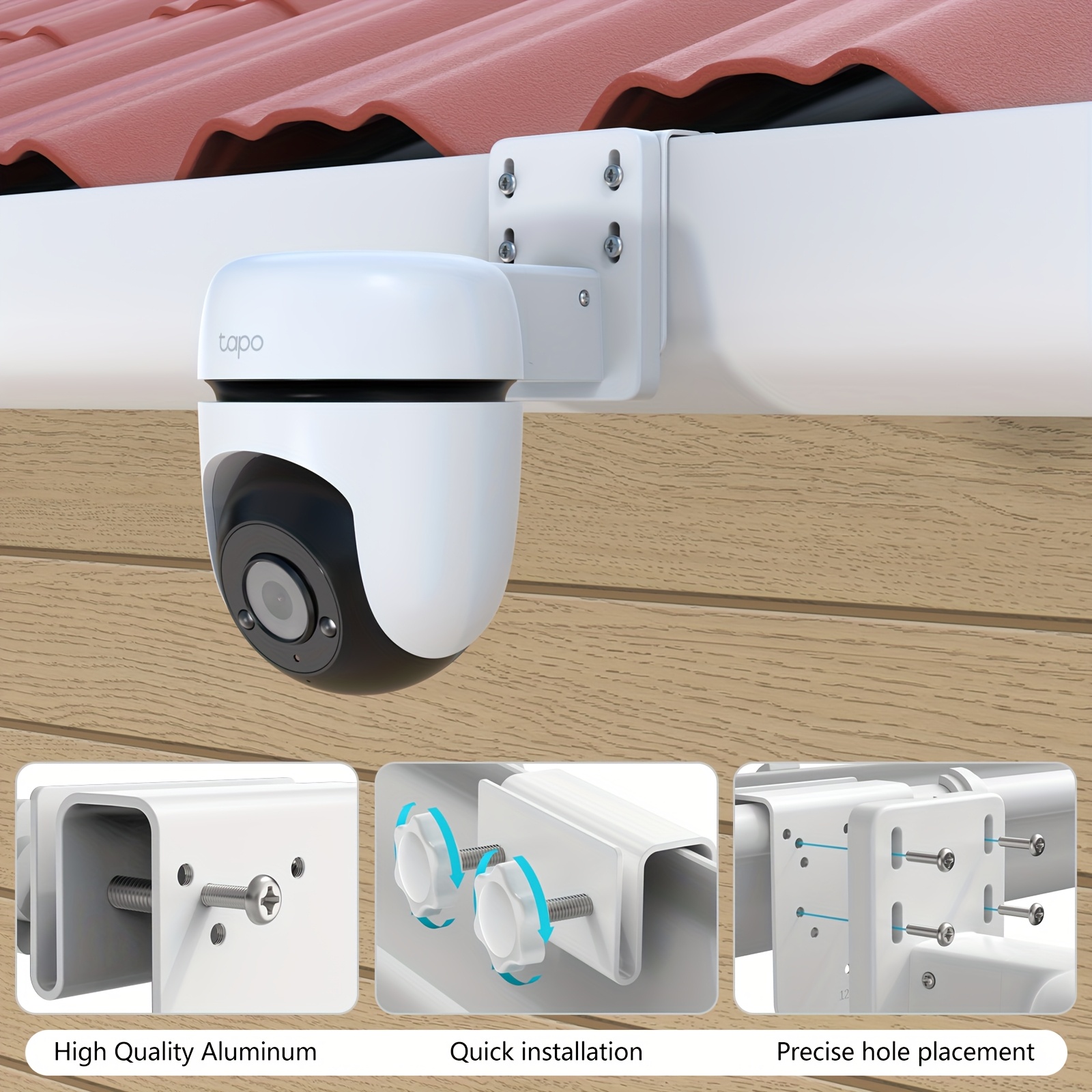 Aquarium Bracket, for Tp-Link Tapo Outdoor Pan/Tilt Wi-Fi Security Camera (C530WS C520WS/C510W/C500/C501W/TC40GW/C51A/C52A), SEHMUA RBX-S73 Solar Security Camera