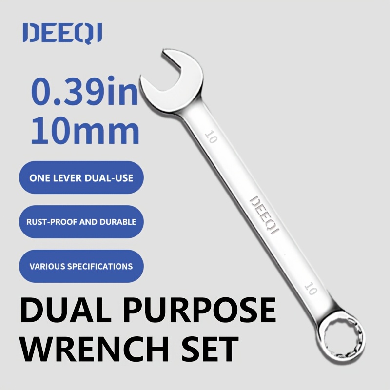 TEMU Deeqi Wrench Lengthens Opening Mechanical Hand Repair Mirror Industrial Wrench Industrial Wrench