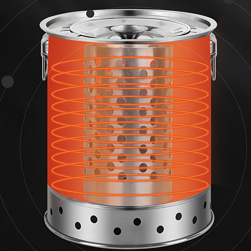 Heavy-Duty Stainless Steel BBQ Grill with Lid - Commercial/Home Use, Holds 22/30 Skewers, Portable Outdoor/Indoor Grill for Camping, Backyard, Restaurants - Compatible with Charcoal & Gas - Easy Assembly Required, Grills for Cooking, Outdoor Grilling, Sturdy Handles, Skewer Holder, Restaurant Owners