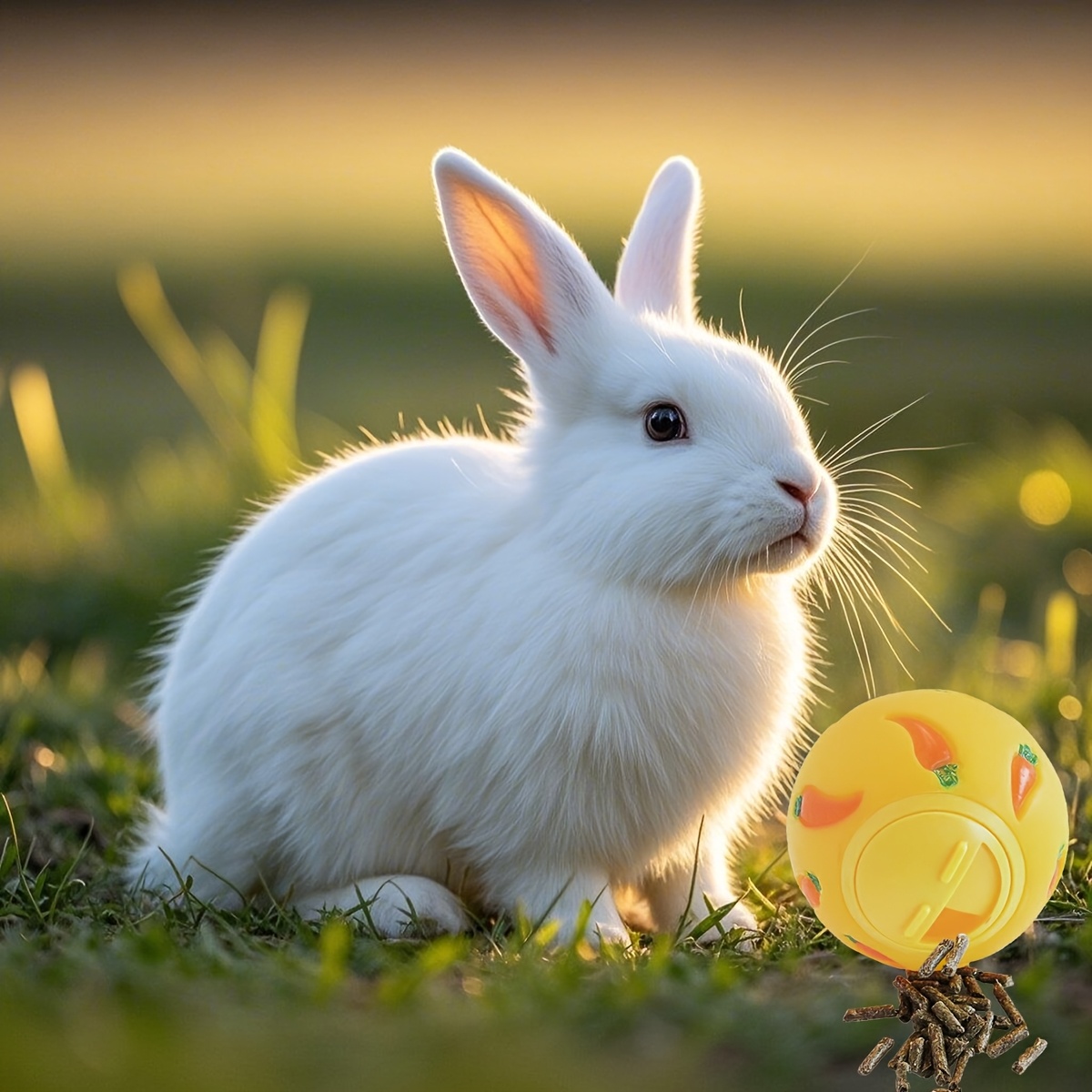 1pc/2pcs • Rabbit Carrot Treat Dispenser Ball • Random Color
