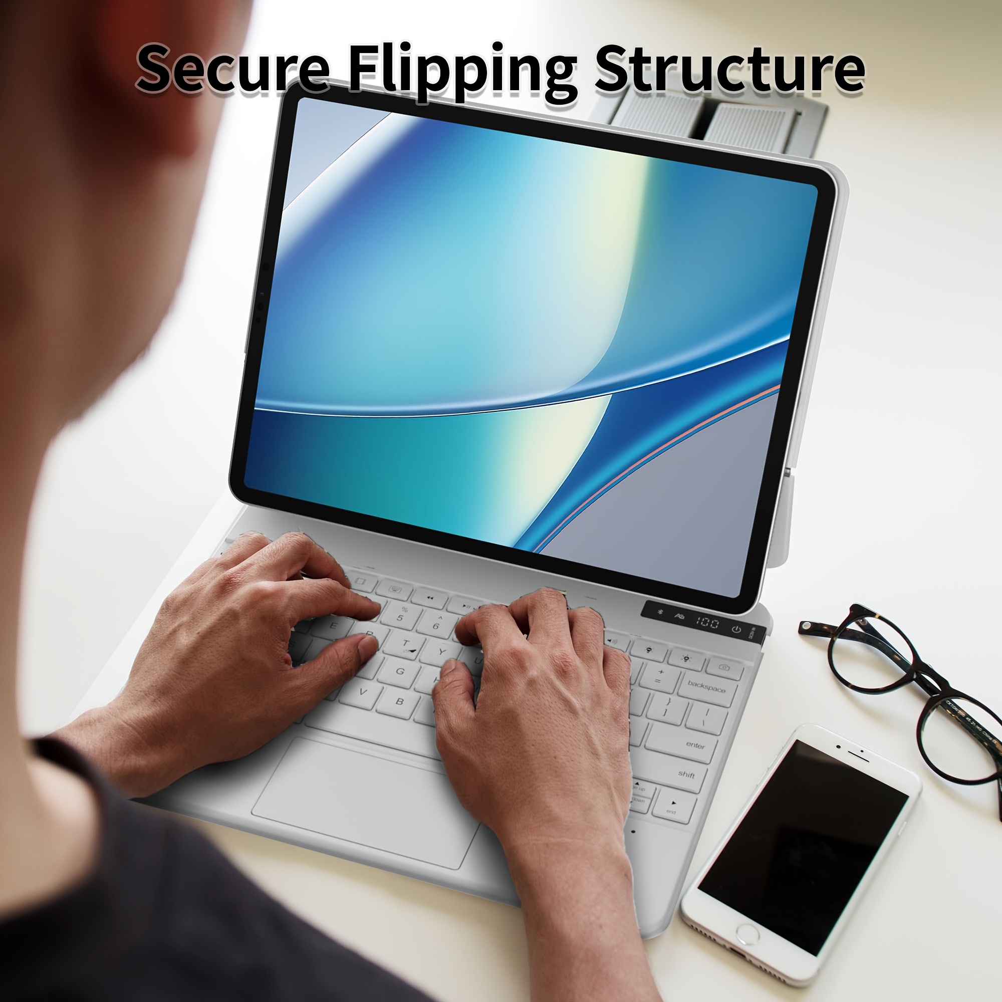 Keyboard Case Ipad Air 13 (m2) 2024 Ipad Pro (3rd/ Temu