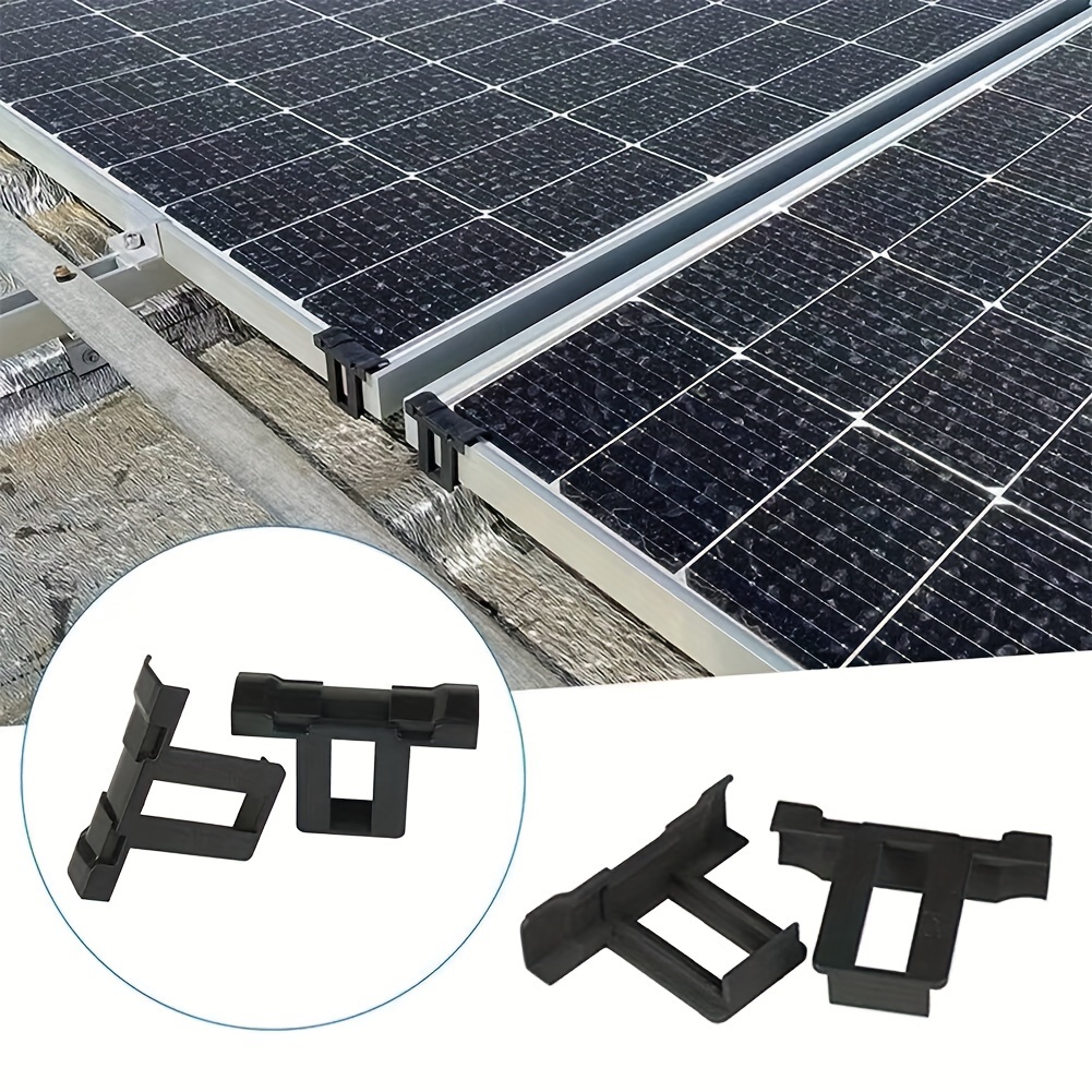 

20pcs Solar Panel Drainage Clips - Photovoltaic Module Cleaning & Water Guide System, No Power Needed