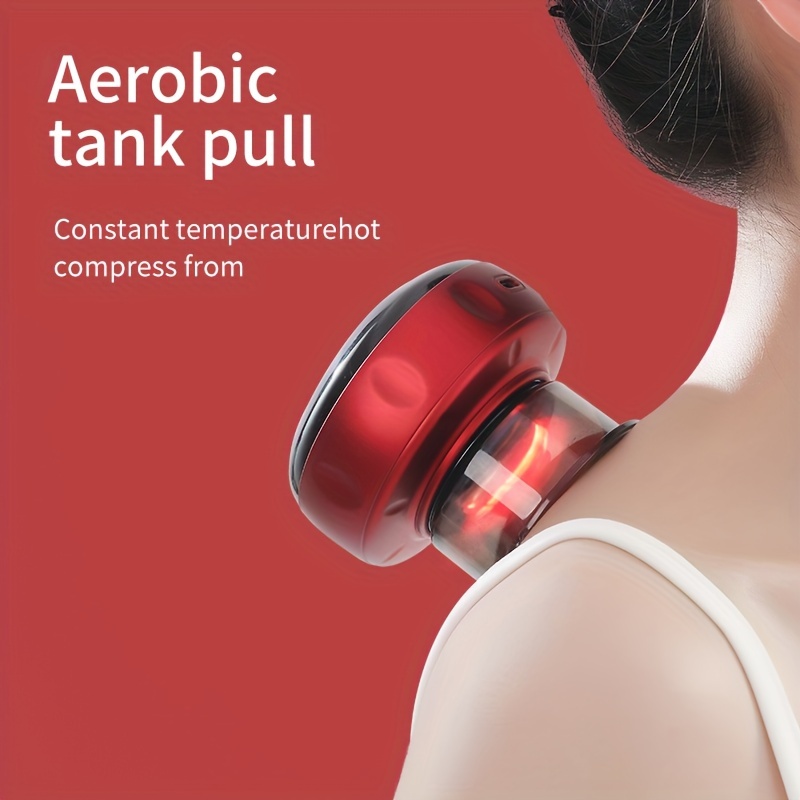 intelligent vacuum cupping massager with electric heating usb rechargeable lithium battery oil infused for home use and small gifts details 2