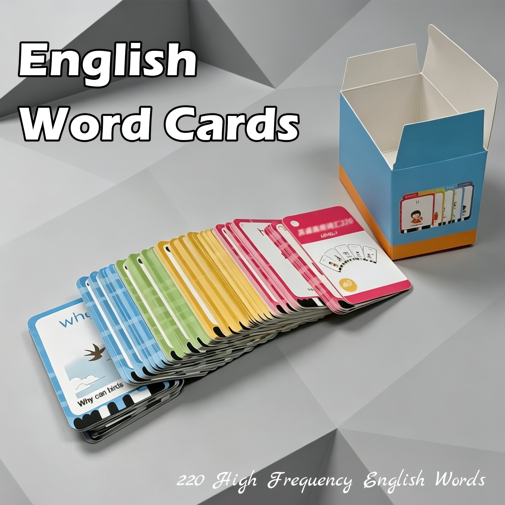 authentic english high frequency flashcards for reading 220 sightwords early childhood enlightenment   vocabulary