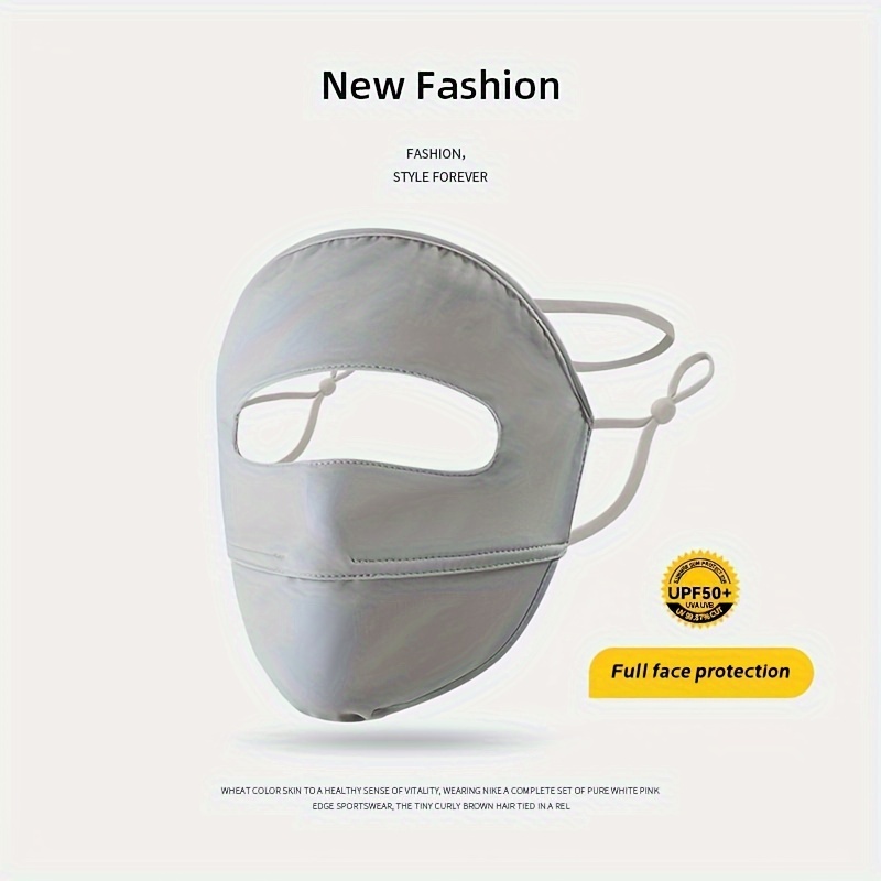 Nueva Máscara Protección Solar Seda Hielo Verano Proteger - Temu