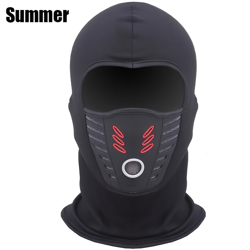 TEMU Motorcycle Face Mask - Summer Mesh/winter Version | Breathable For Summer, Warm For Winter | Dust/windproof Full Coverage With Neck Protection | Multifunctional Accessory - Perfect Rider Gift"