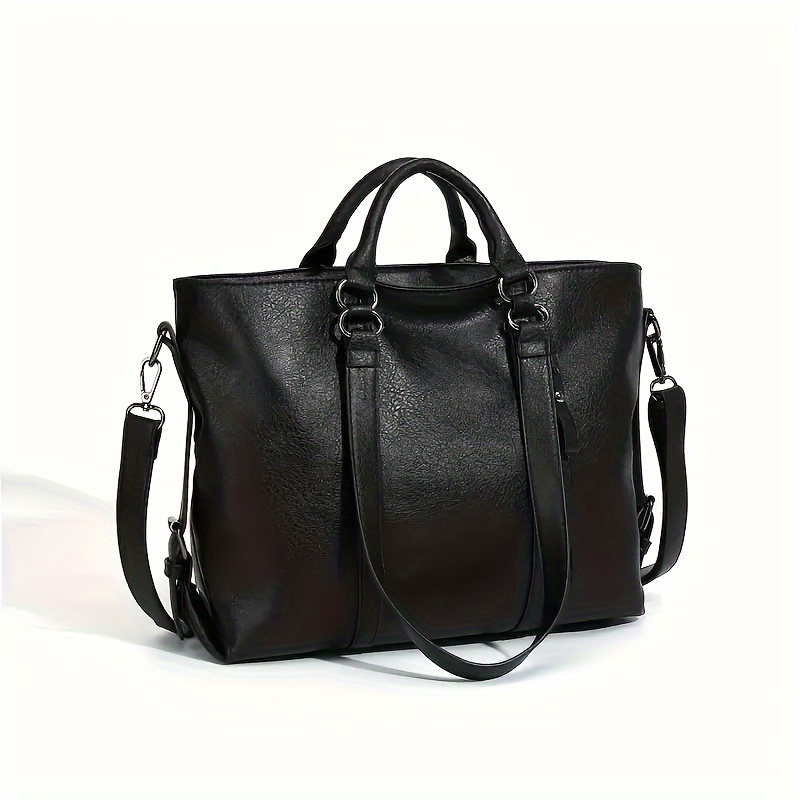 

Pu Tote Bag - Spacious For - , Polyester Lining, And