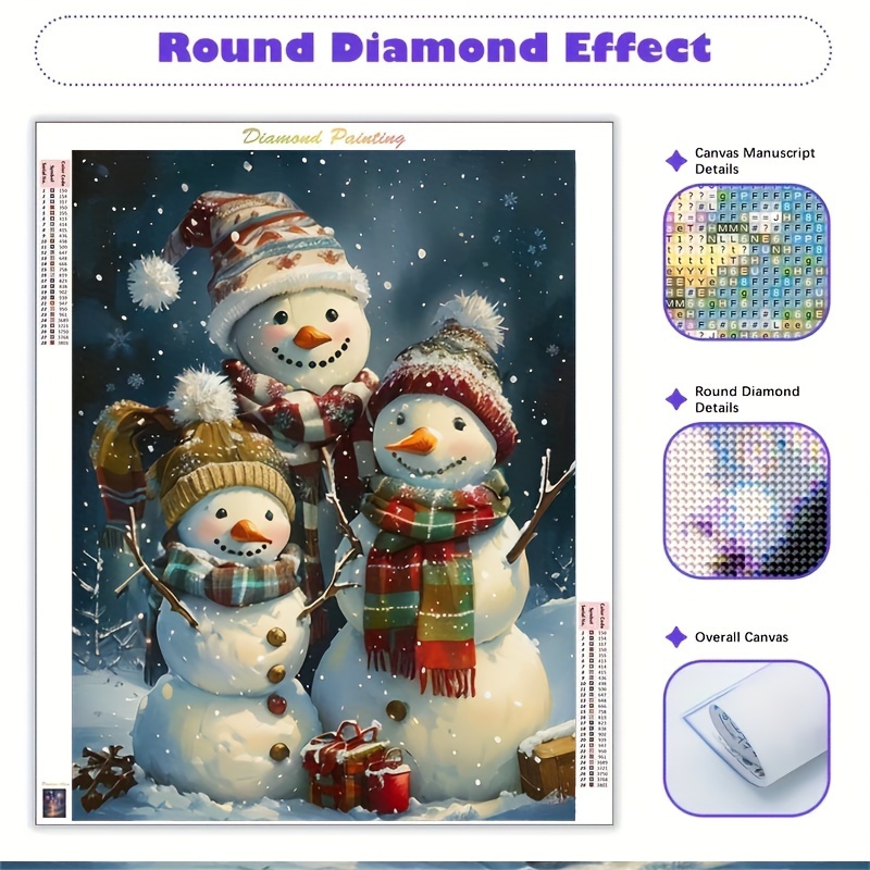 

Art "christmas Snowman" 2024 5d Diy Kit Art Decoration