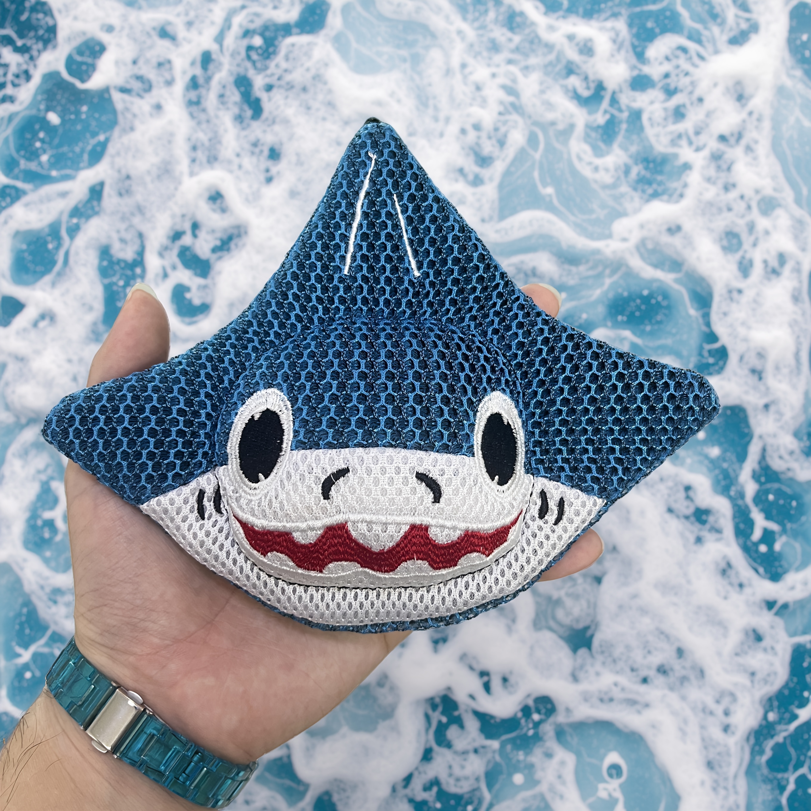 Shark-shaped Bathtub Floating Skimmer - Reusable Pool & Collector With Adhesive Absorber, Cute For Spa,, Bathtub - Essential For Adults &