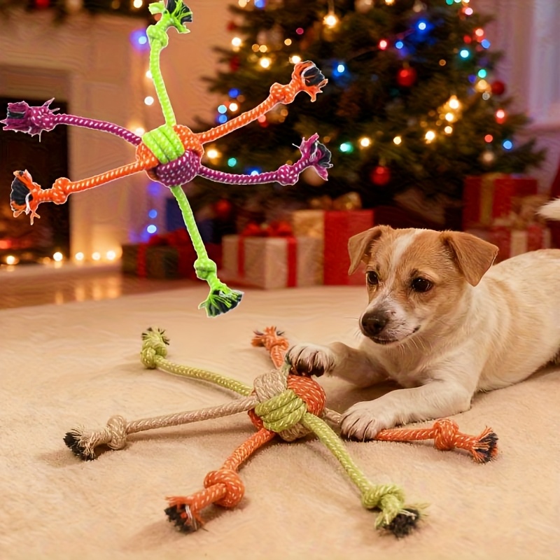 Knot-Woven Ball Dog Toy for Outdoor Training, Interactive Indoor Self-Entertainment, and Boredom Relief, Random Color