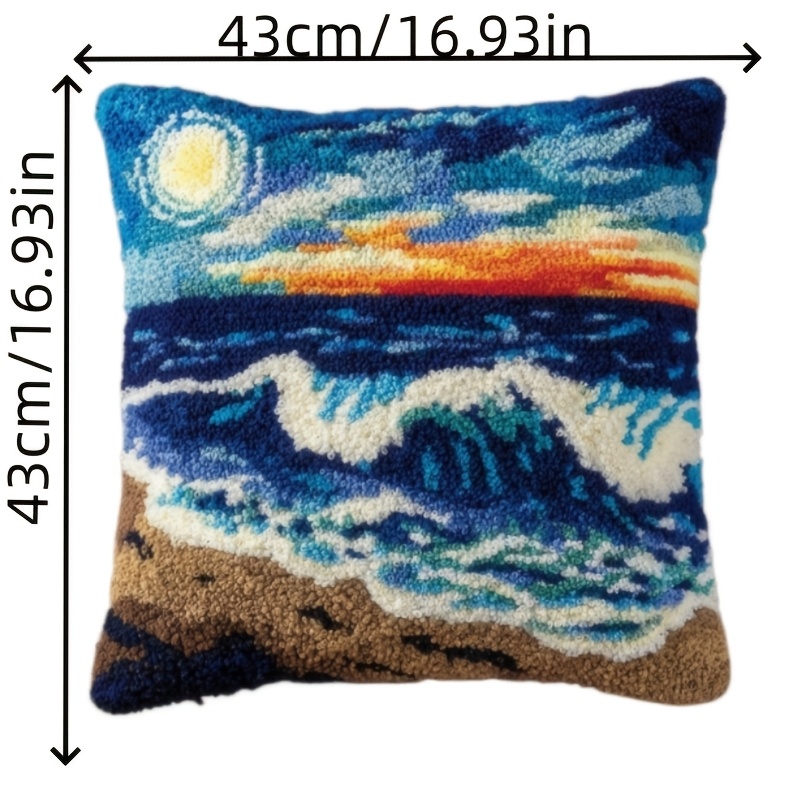 Natural Landscape Latch Hook Pillowcase Kit