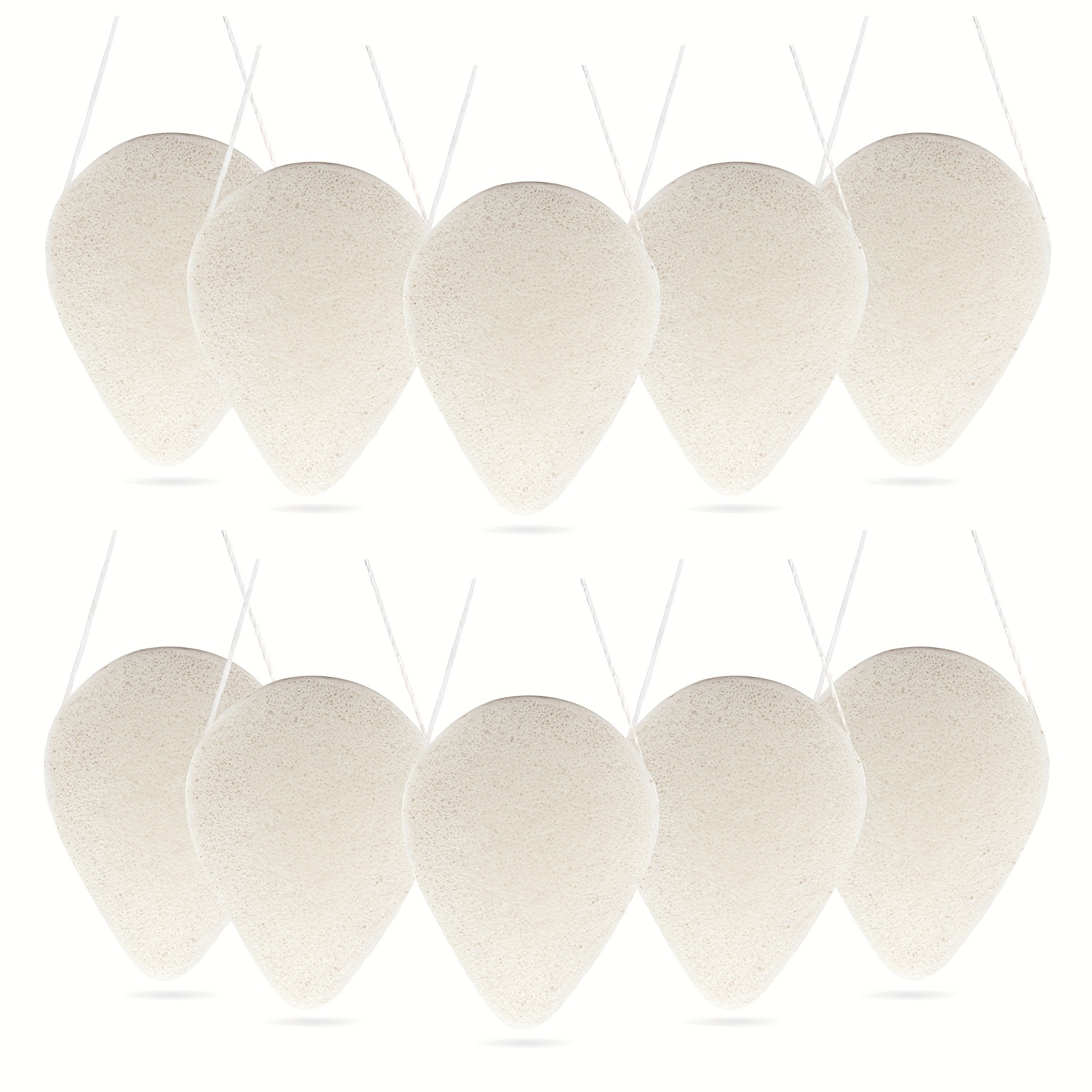 TEMU Spugna Konjac 100% Naturale, Senza Chimici, Idratante e Detergente, Senza , Adatta a Tutti i Tipi di Pelle, 5/10 Pezzi
