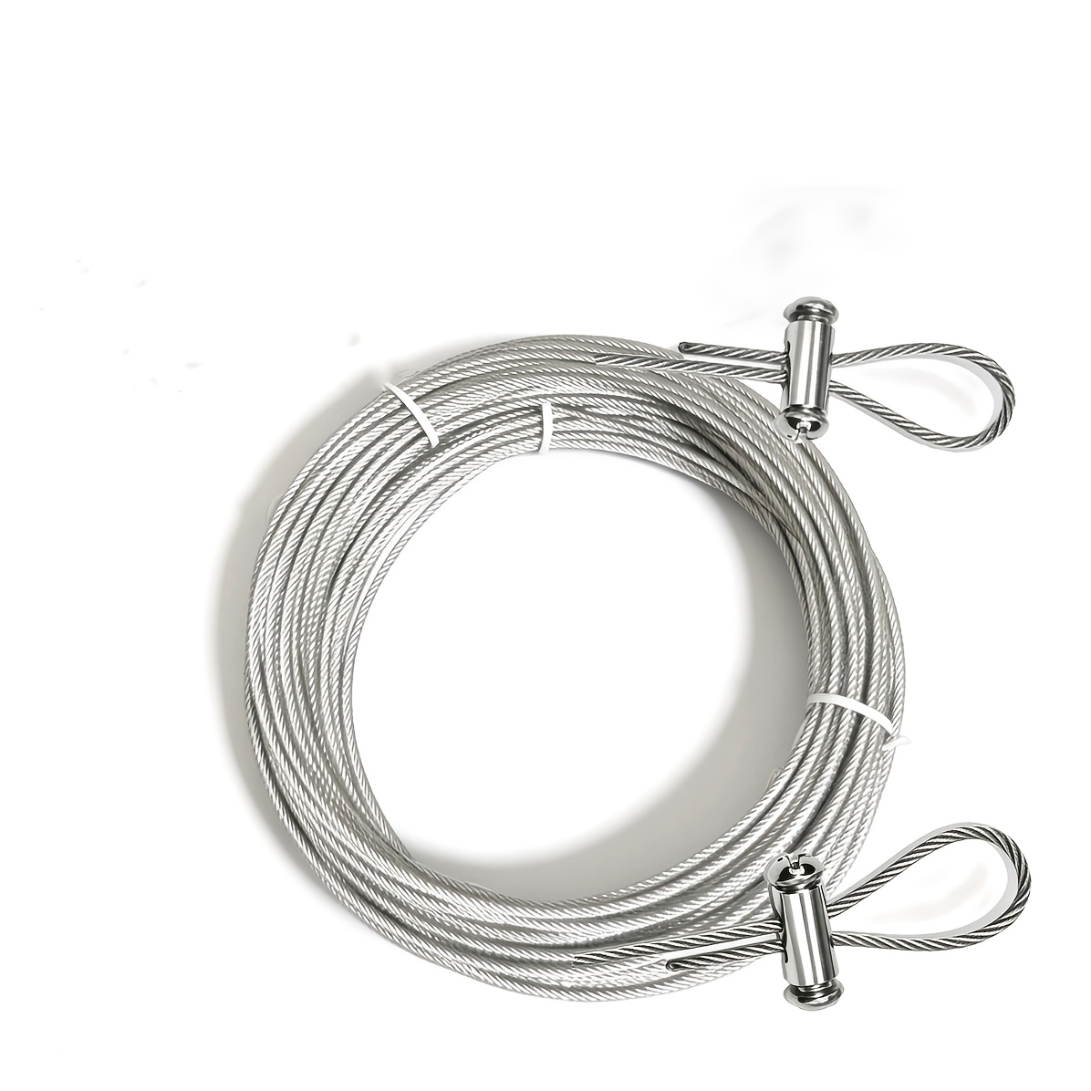 TEMU Tendedero de ropa ajustable de acero inoxidable/Multi-especificación opcional 4M/157.48In/8M/314.96In/12M/472.44In/Tipo de hebilla de bloqueo de