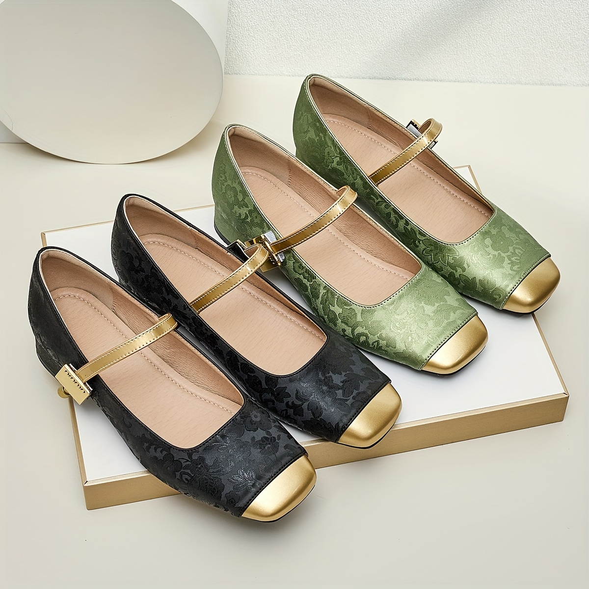 

Lady's Seasonal Square Toe Low Heel Shoes: , Chunky Heel, And