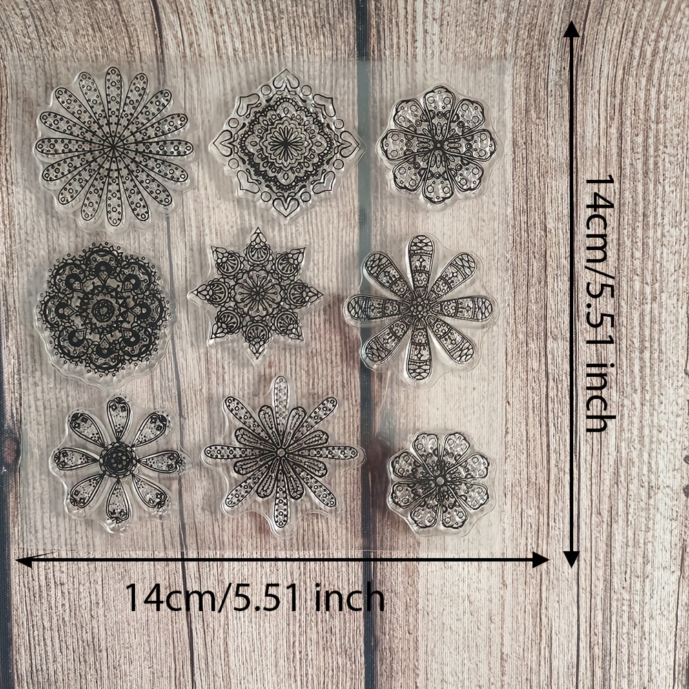Image of Flower Petal Clear Stamps For Diy Scrapbooking Card Making Album Decorative Seal Craft Rubber Stamp